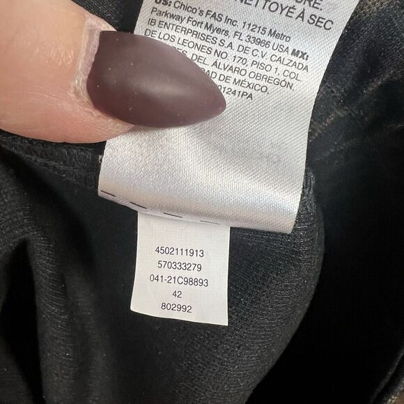 Chico’s Cheetah Print Tailored Ponte Leggings SZ 2/12 - Picture 8 of 8